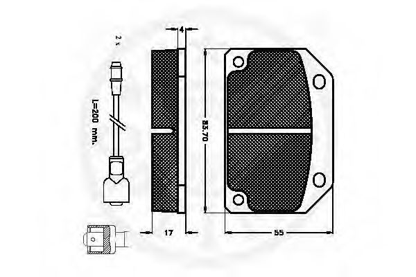 set placute frana,frana disc 2