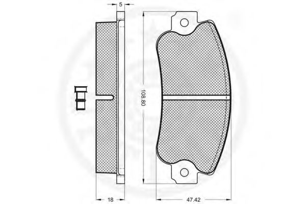 set placute frana,frana disc 2