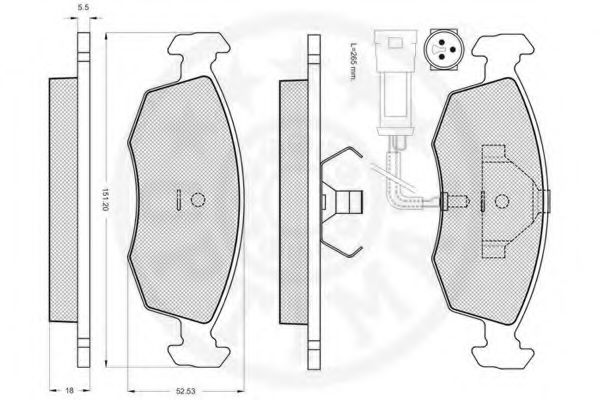 set placute frana,frana disc 2