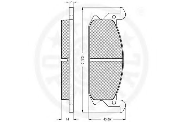 set placute frana,frana disc 2