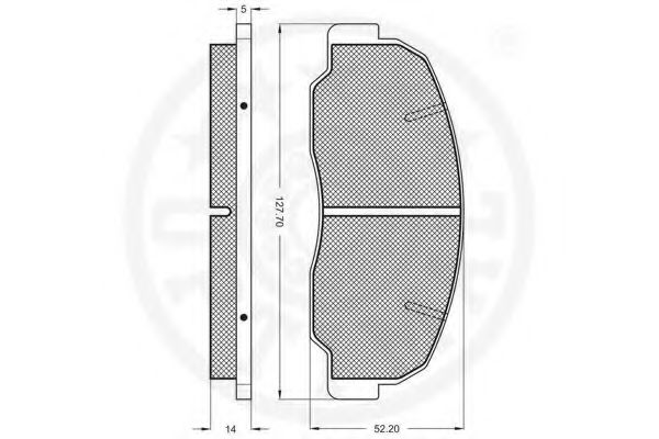 set placute frana,frana disc 2