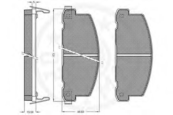 set placute frana,frana disc 2