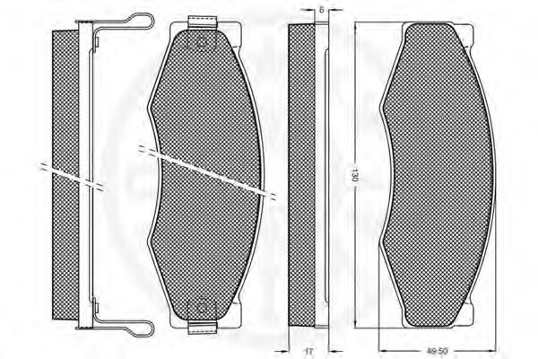 set placute frana,frana disc 2