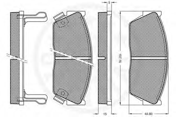 set placute frana,frana disc 2