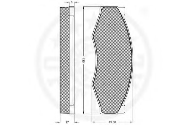 set placute frana,frana disc 2
