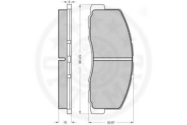 set placute frana,frana disc 2