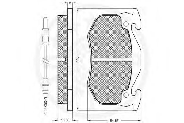 set placute frana,frana disc 3