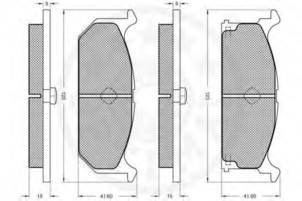 set placute frana,frana disc 2
