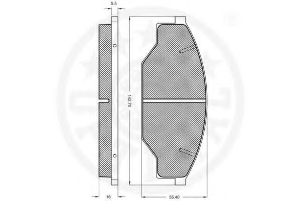 set placute frana,frana disc 2