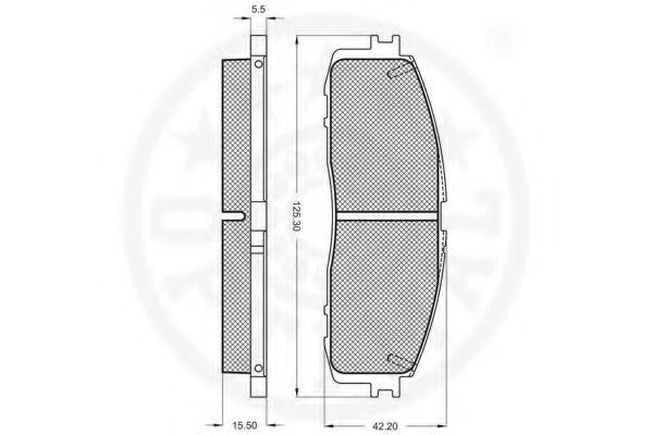 set placute frana,frana disc 2