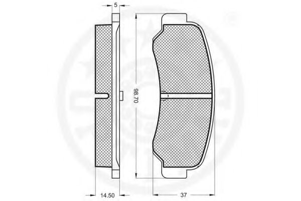 set placute frana,frana disc 2