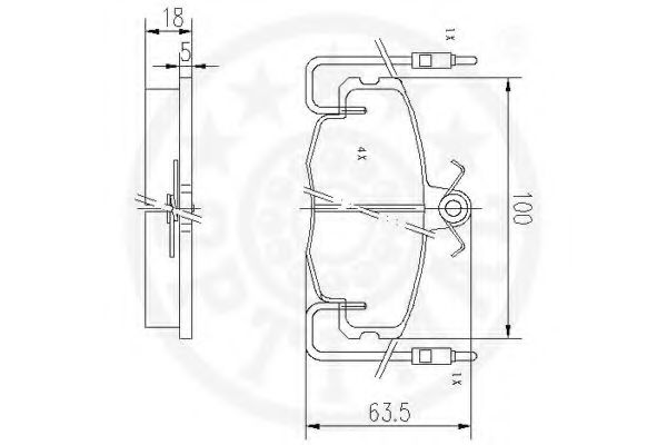 set placute frana,frana disc 3