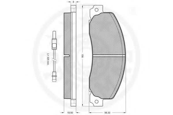 set placute frana,frana disc 2