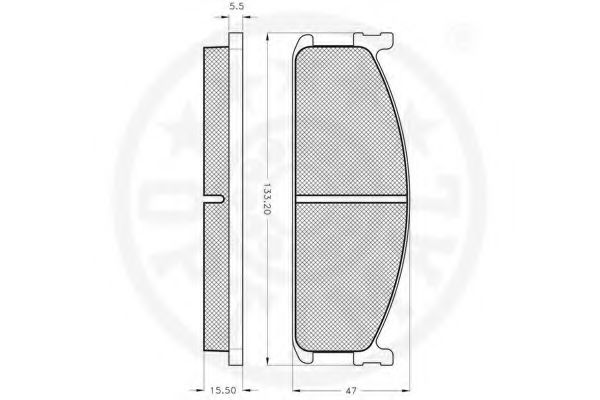 set placute frana,frana disc 2