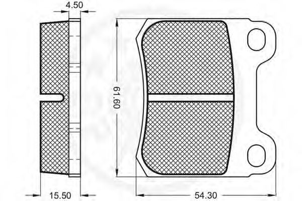 set placute frana,frana disc 3