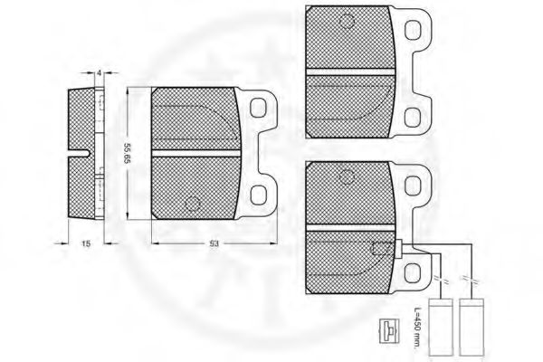 set placute frana,frana disc 2