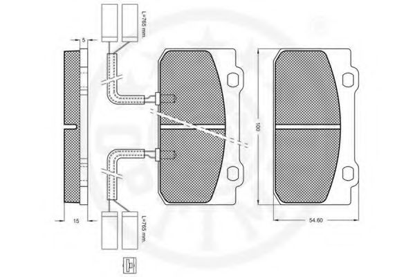set placute frana,frana disc 2