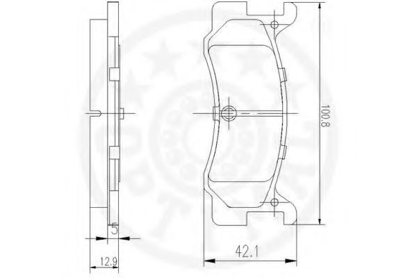 set placute frana,frana disc 2