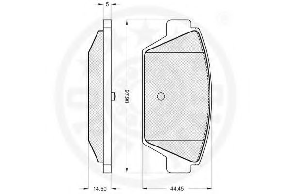 set placute frana,frana disc 2