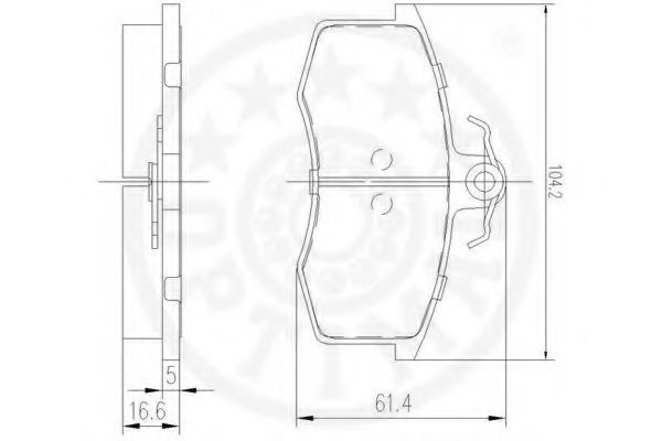 set placute frana,frana disc 3