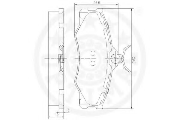 set placute frana,frana disc 2