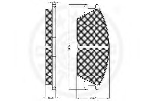 set placute frana,frana disc 2