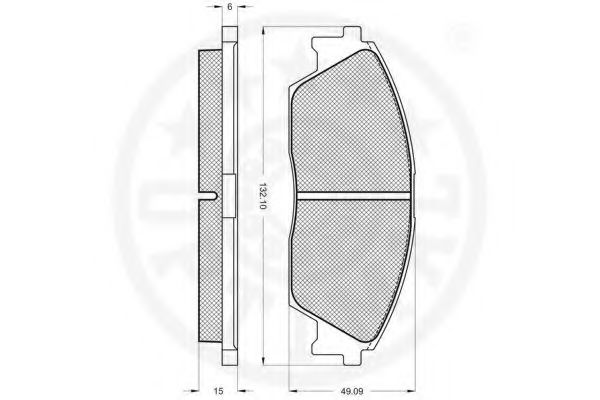 set placute frana,frana disc 2