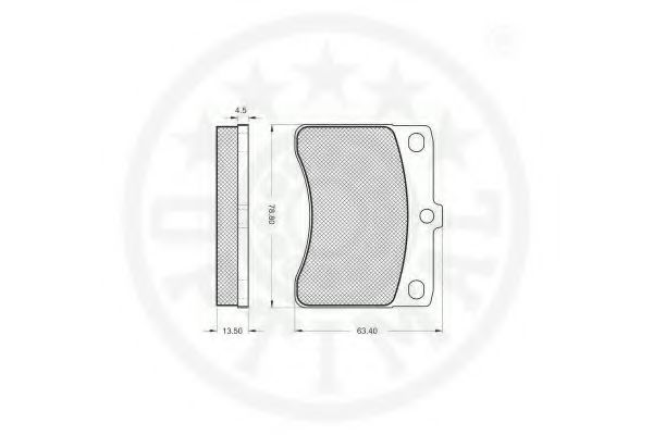 set placute frana,frana disc 3