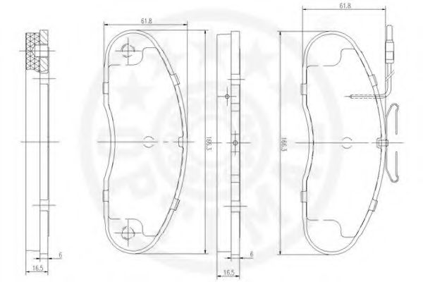 set placute frana,frana disc 2