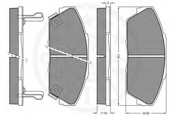 set placute frana,frana disc 2