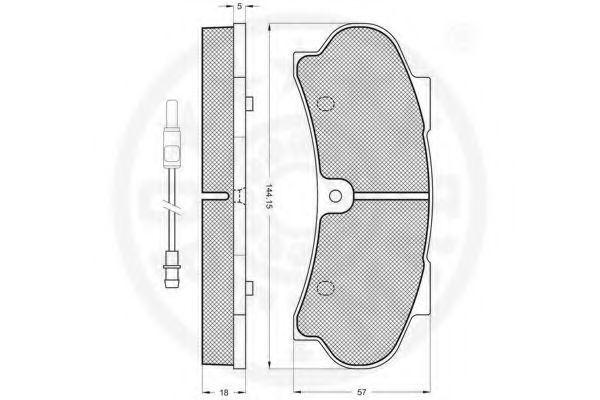 set placute frana,frana disc 2