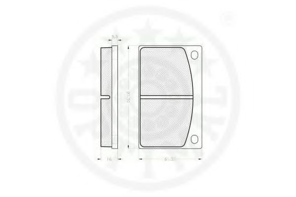 set placute frana,frana disc 2