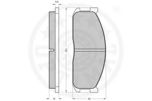 set placute frana,frana disc 2