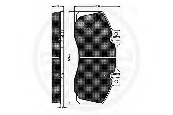 set placute frana,frana disc 3