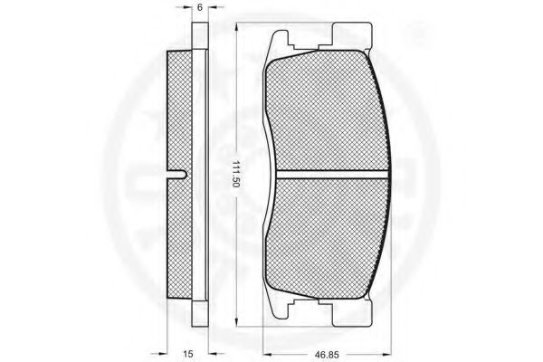 set placute frana,frana disc 2