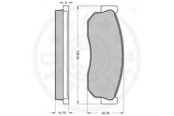 set placute frana,frana disc 2