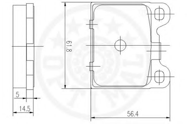 set placute frana,frana disc 3
