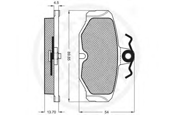 set placute frana,frana disc 2