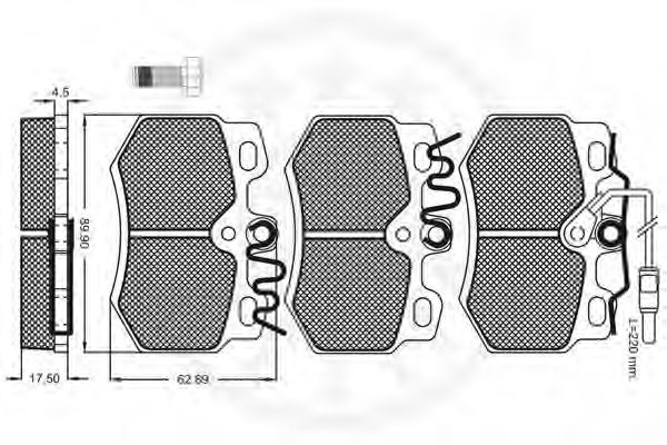 set placute frana,frana disc 2
