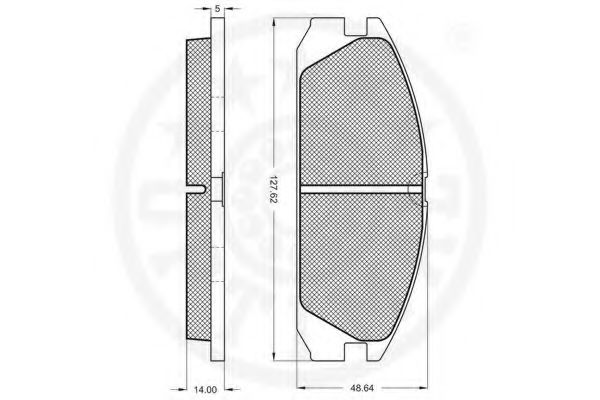 set placute frana,frana disc 2