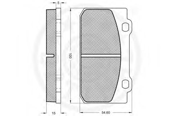 set placute frana,frana disc 2