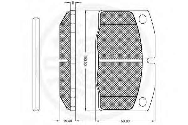 set placute frana,frana disc 2