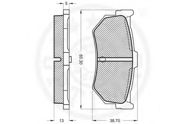 set placute frana,frana disc 2