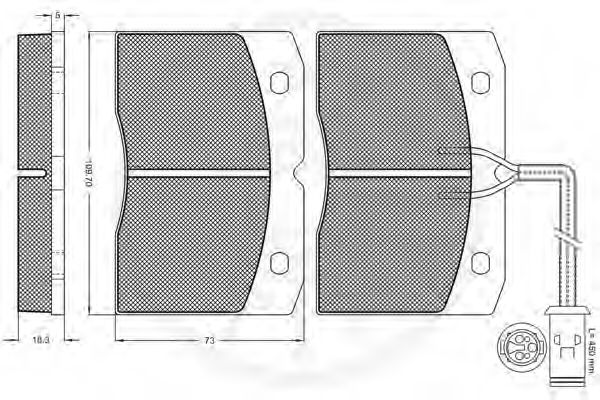 set placute frana,frana disc 2