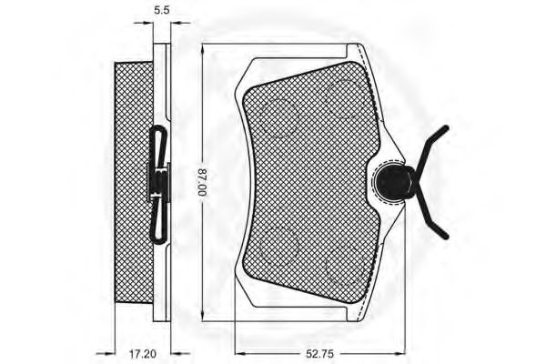 set placute frana,frana disc 3