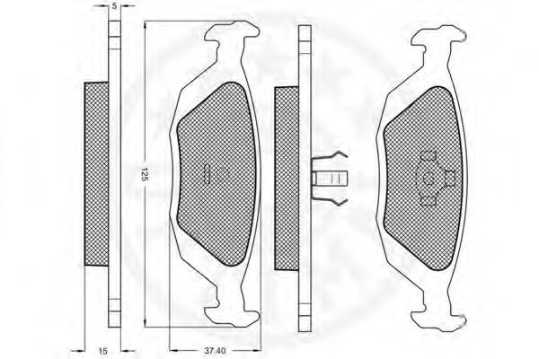 set placute frana,frana disc 2