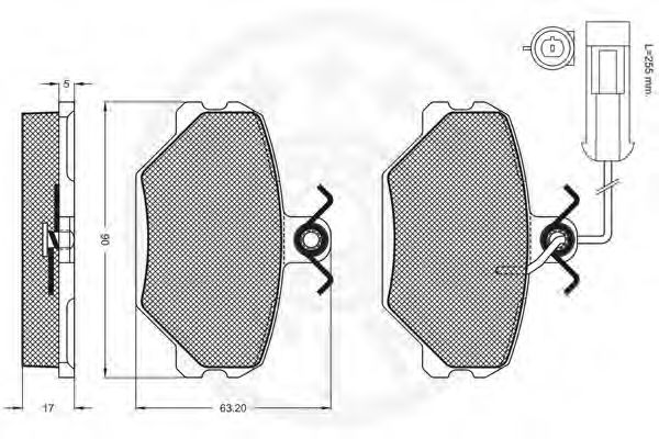 set placute frana,frana disc 2