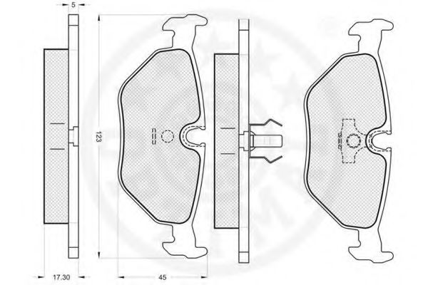 set placute frana,frana disc 3