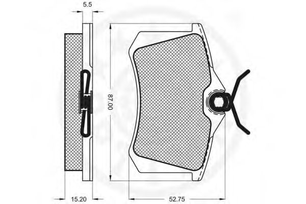 set placute frana,frana disc 3
