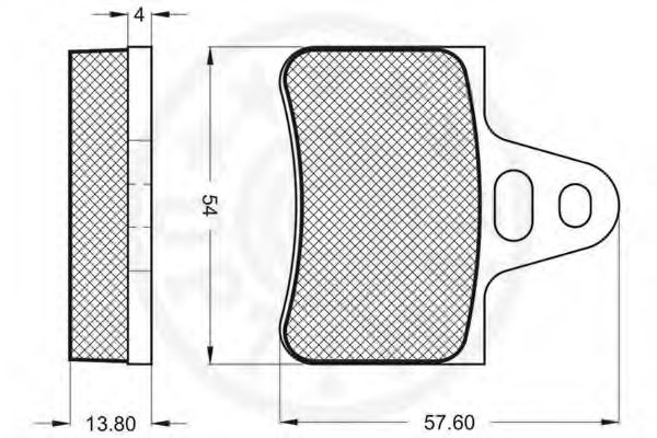 set placute frana,frana disc 2